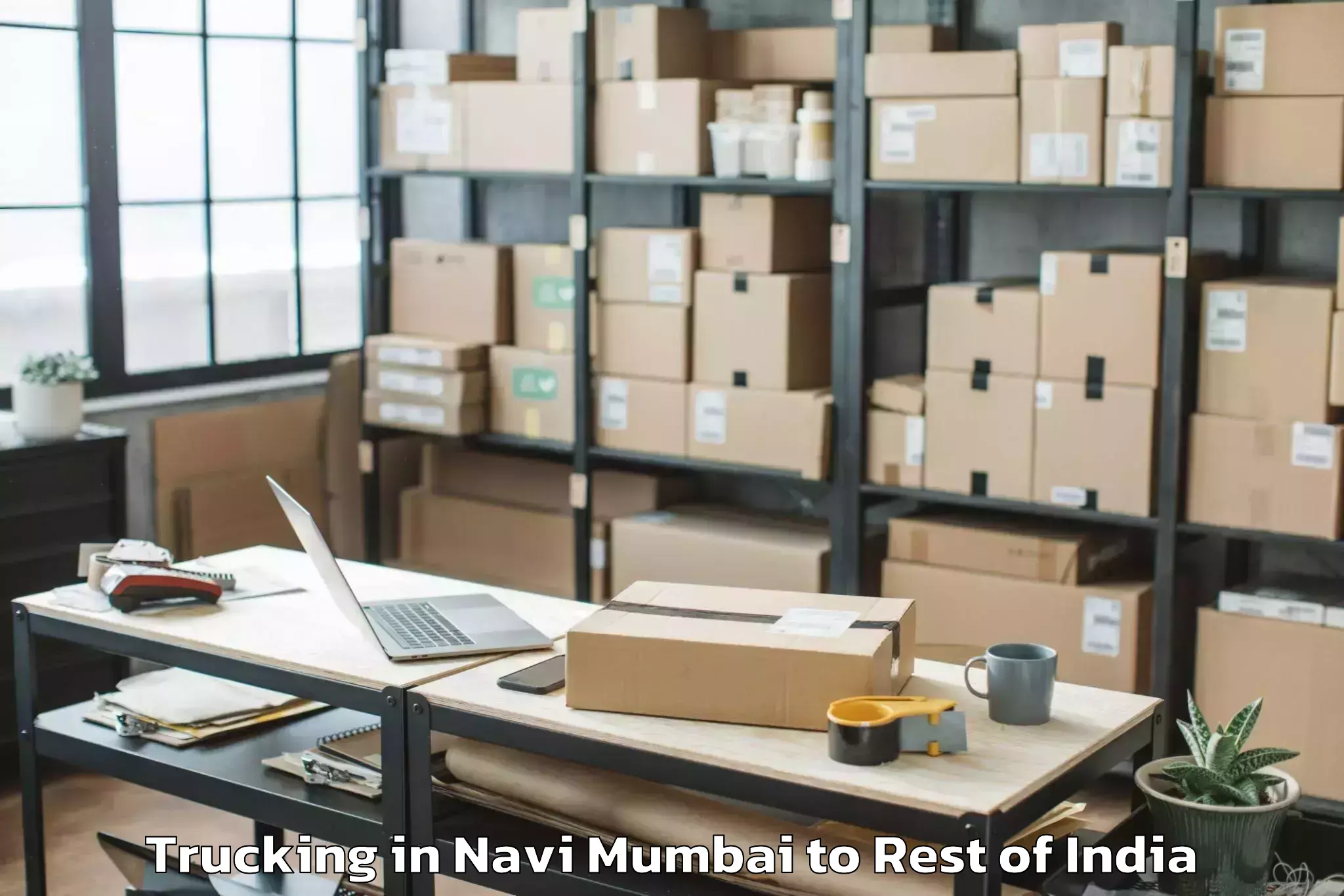 Book Navi Mumbai to Damercherla Trucking Online